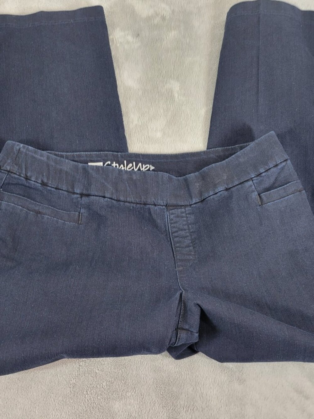 Lee Style Up Women 20W Indigo Blue Jeans Dark Wash Cotton Denim SL62E